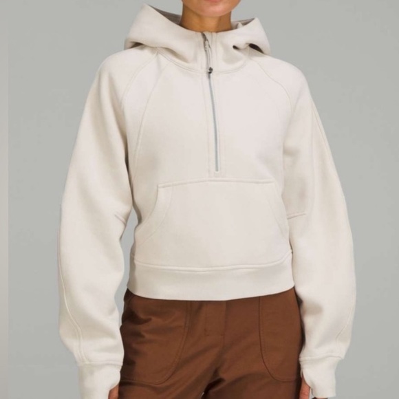 Lululemon Scuba Oversized Half Zip Size XS/S Cream White Opal - Picture 1 of 9